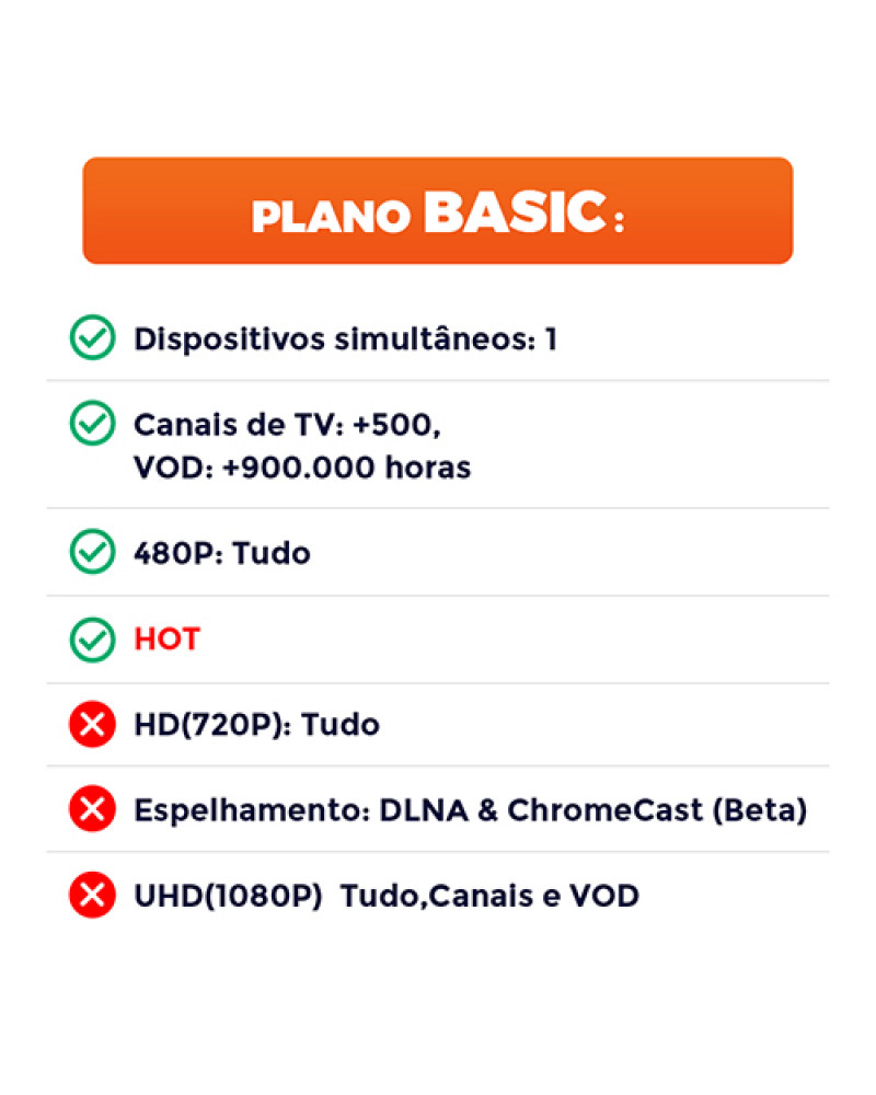 Brasil TV (Móvel) —Basic Plano