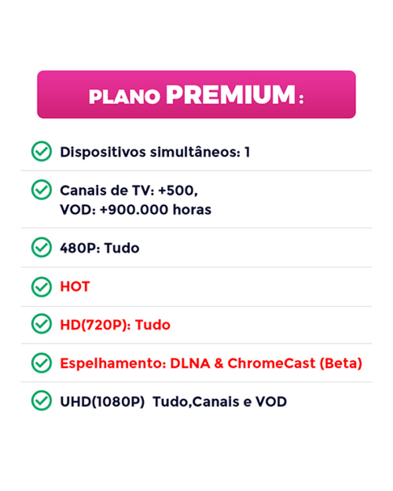 Brasil TV (Móvel)— Premium Plano
